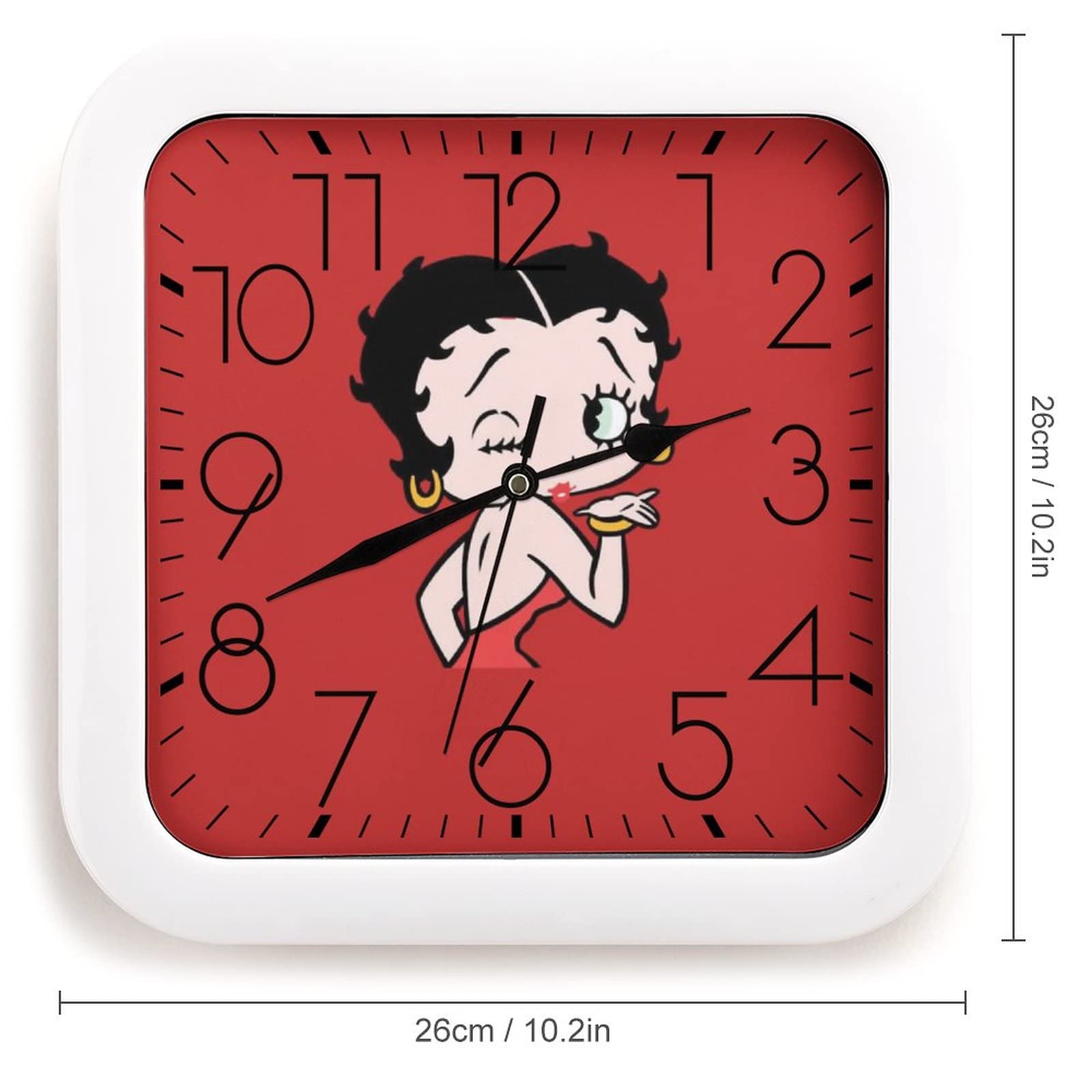 ベティ・ブープ 時計 Amazon.co.jp: ベティちゃん ベティ ブープ 掛け時計 静音 連続秒針